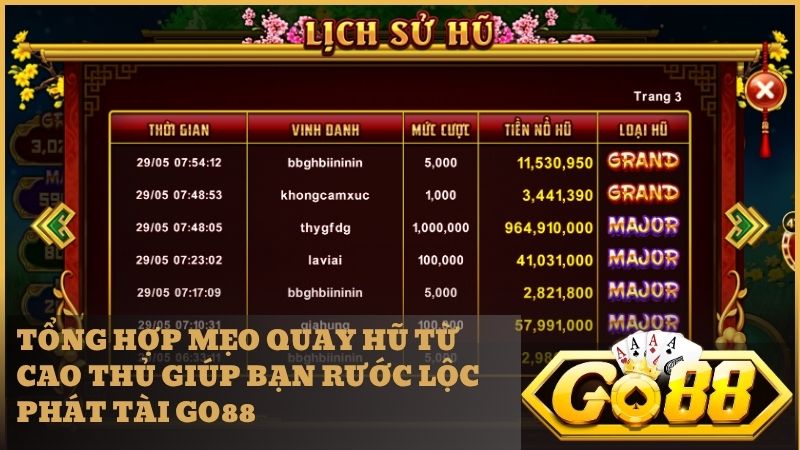 Nắm vững quy tắc chơi Cung Hỷ Phát Tài Go88 giúp tân thủ tự tin thắng lớn