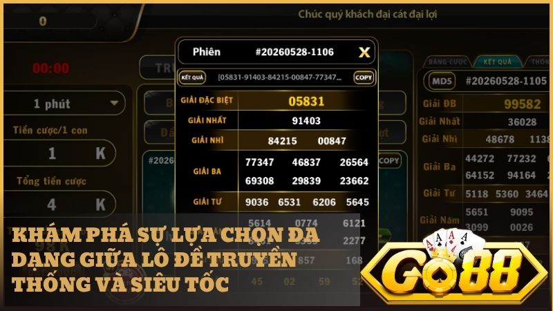 Các loại hình xổ số tại GO88 vô cùng đa dạng mang đến nhiều cơ hội thắng