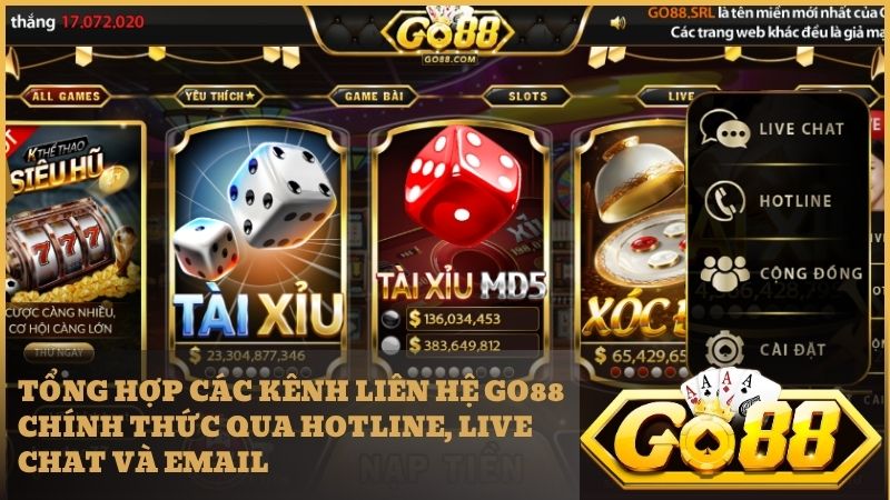 Tổng hợp các kênh liên hệ Go88 chính thức đảm bảo an toàn và bảo mật cao