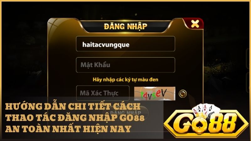 Thực hiện các bước đăng nhập Go88 ngay để bắt đầu hành trình săn hũ rực rỡ