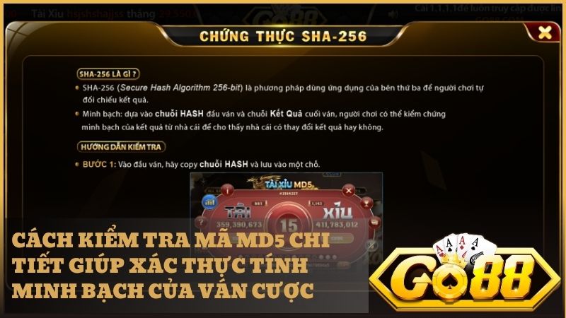Các bước kiểm tra mã MD5 công khai giúp đảm bảo tính xanh chín tuyệt đối