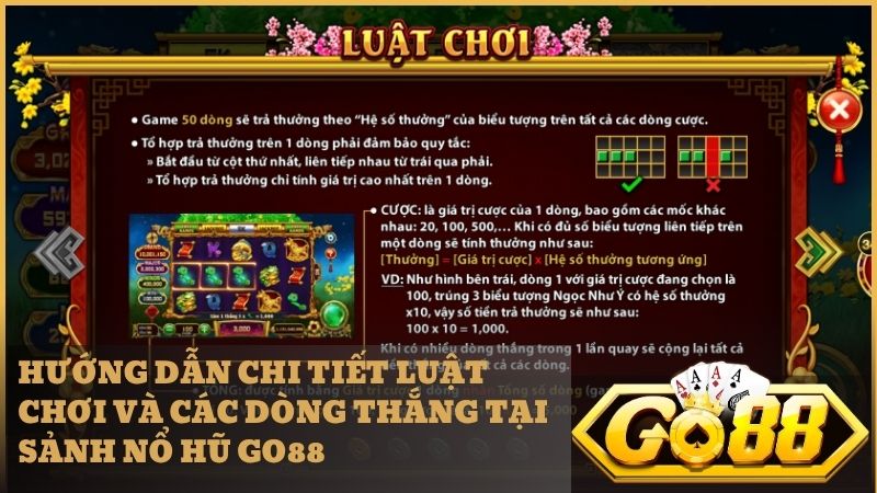Cẩm nang quy tắc chơi game nổ hũ Cung Hỷ Phát Tài Go88 giúp người mới nhập cuộc nhanh