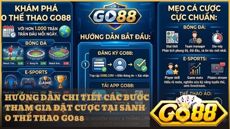 Quy trình đơn giản giúp bạn bắt đầu tham gia sảnh O Thể Thao Go88 nhanh chóng