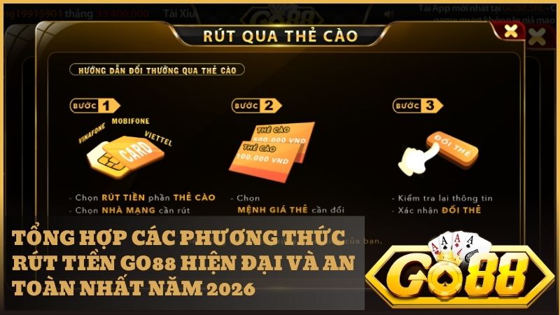 Khám phá các kênh rút tiền Go88 đa dạng mang lại sự tiện lợi tối đa