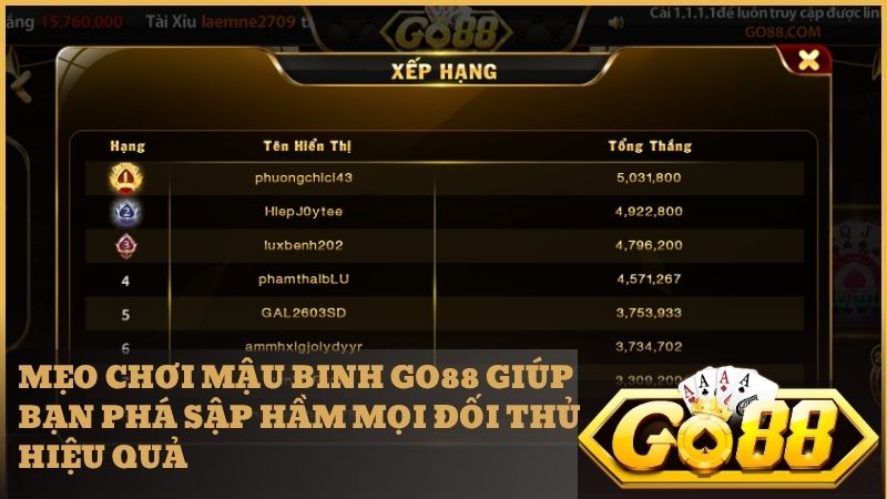 Áp dụng các chiến thuật xếp bài thông minh giúp bạn làm chủ bàn Mậu Binh