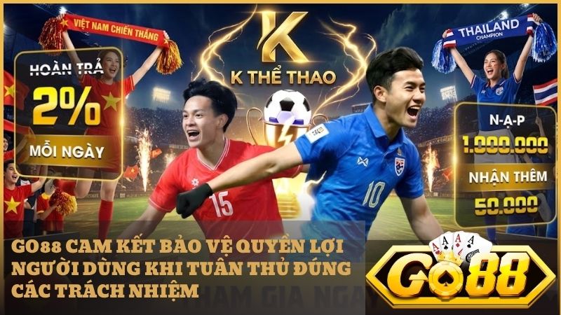 Chơi có trách nhiệm và cam kết hỗ trợ khách hàng tận tâm từ phía Go88